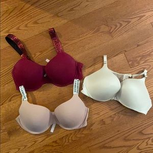 EUC Victoria Secret Push Up Bra Bundle
